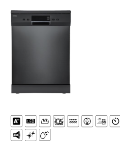 MÁY RỬA CHÉN ĐỘC LẬP HAFELE HDW F60EB